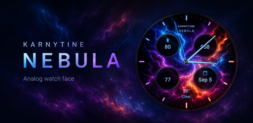 Karnytine Nebula watch face preview