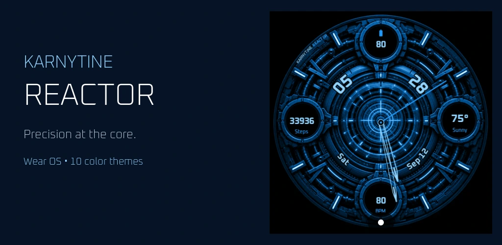 Karnytine Reactor watch face preview