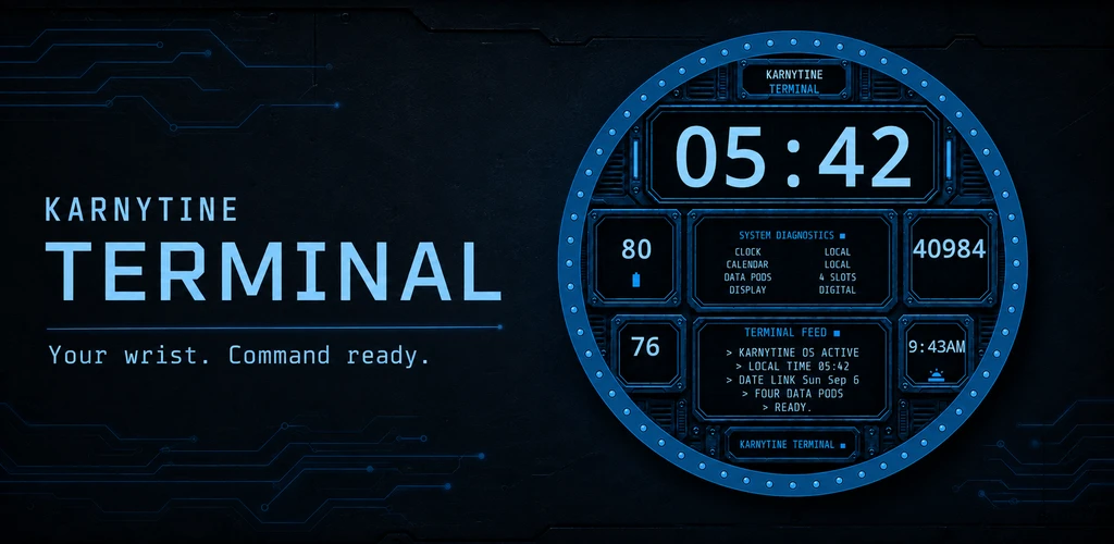 Karnytine Terminal watch face preview